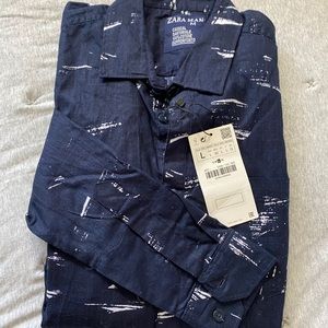 Zara Mens button down shirt